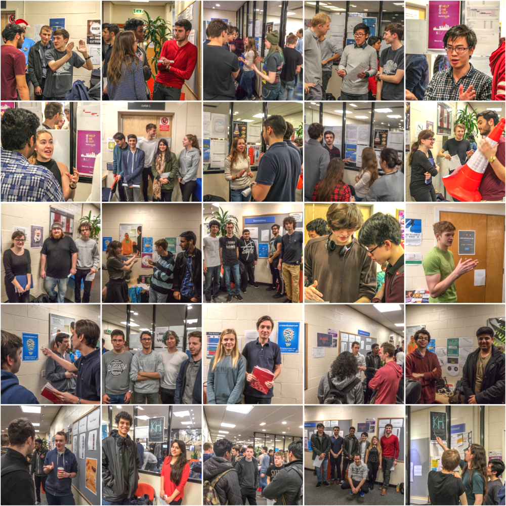 collage of 12 photos from the 101 poster session