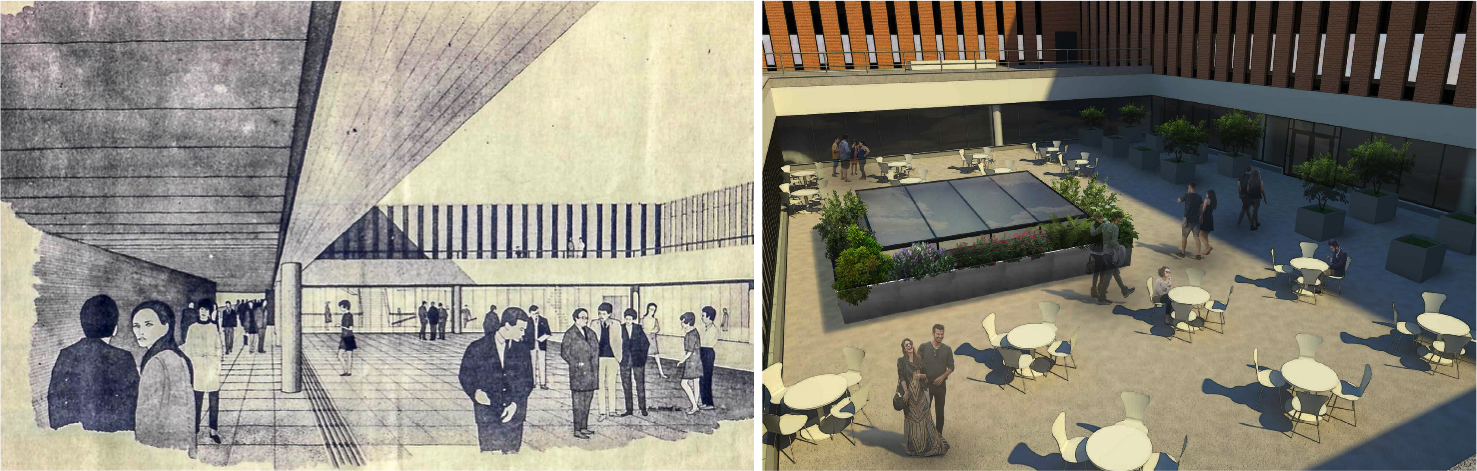 Courtyard 1967 and 2017