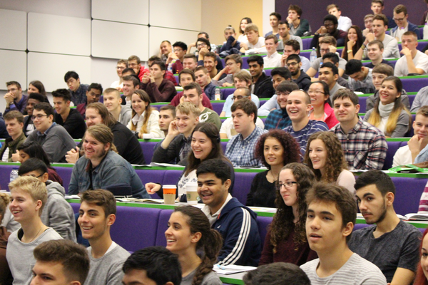 Y1 students in Sean's intro lecture